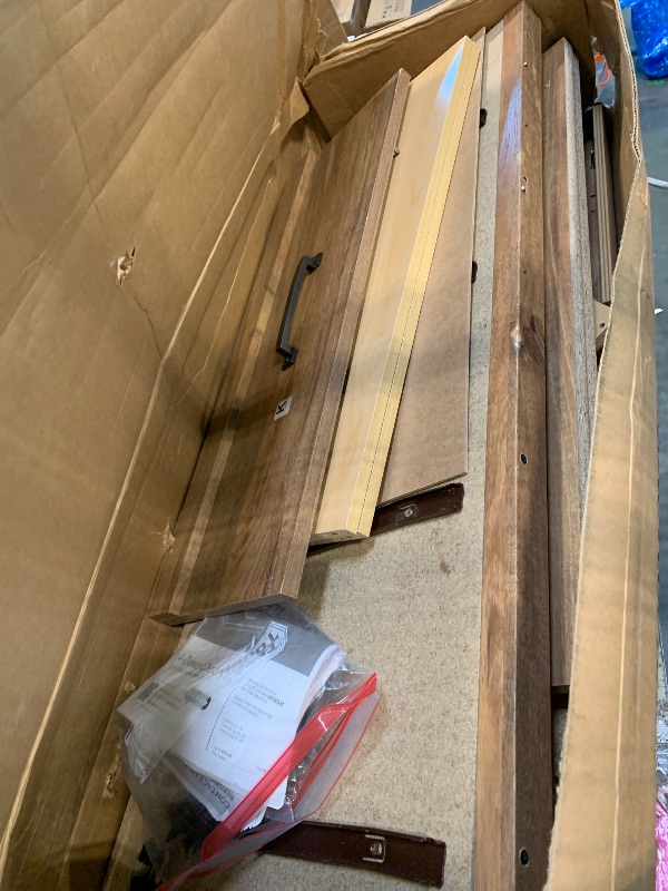 Photo 1 of ** missing hardware**
Sauder Cannery Bridge 4-Drawer Chest, L: 31.26" x W: 18.58" x H: 41.5", Sindoori Mango finish