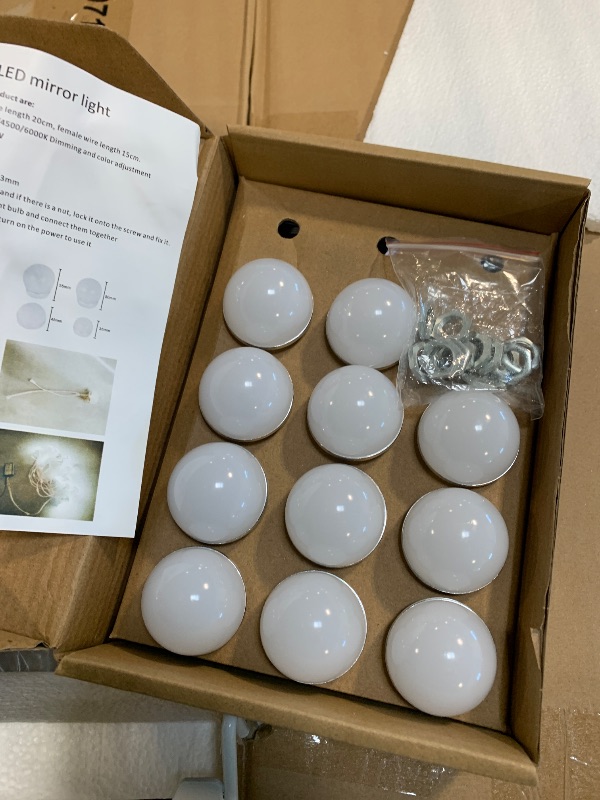 Photo 1 of ** missing some hardware**
DWVO Makeup Vanity Desk with Mirror & Lights, 40inch Vanity Table with Power Outlets, 4 Drawers & 6 Open Storage Shelves, 3 Color Modes & Adjustable Brightness Dressing Table for Bedroom, White