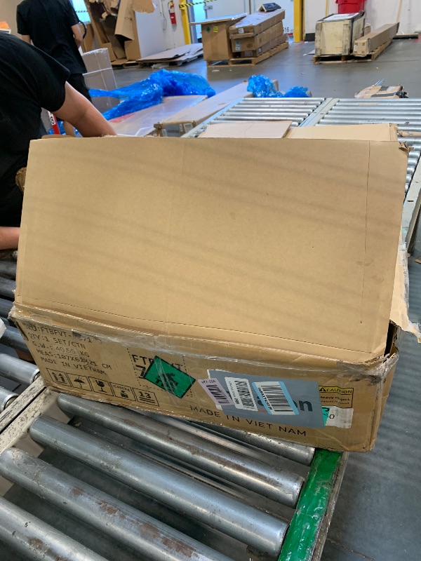 Photo 1 of ** missing some hardware**
DWVO Makeup Vanity Desk with Mirror & Lights, 40inch Vanity Table with Power Outlets, 4 Drawers & 6 Open Storage Shelves, 3 Color Modes & Adjustable Brightness Dressing Table for Bedroom, White