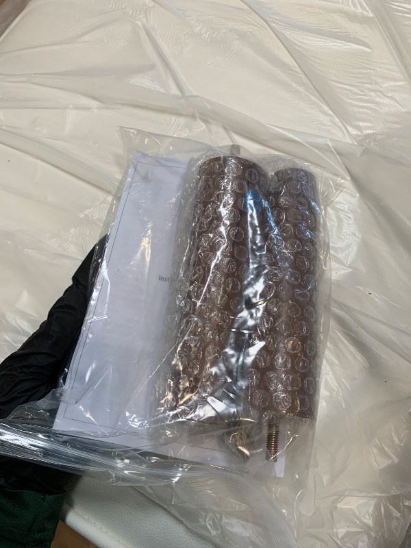 Photo 1 of ** loose hardware**
Queen Size Upholstered Platform Bed Frame, PU Leather Adjustable Headboard, No Box Spring Needed, Wood Slats Support, Easy Assembly, White