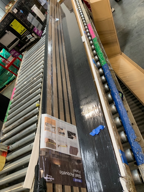 Photo 1 of * factory sealed**
Mollywell Wood Slat Wall Panels - Time-Saving Installation Soundproof Slat Panels on Any Wall Surface, 0.95 NRC Dual-Layer Acoustic Design, Commercial-Grade MDF Core (2 Pack, 108x8in, Teak)
