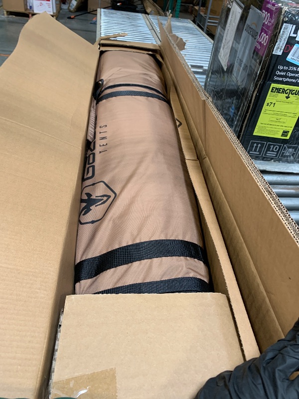 Photo 1 of ** missing tools to keep secure**
Gazelle Tents™ G6 Cool Top 6-Sided Portable Gazebo, Easy Pop-Up Hub Screen Tent, Waterproof, UV Resistant, 8-Person & Table, Badlands Brown, 91” x 139” x 123”, GG620BR