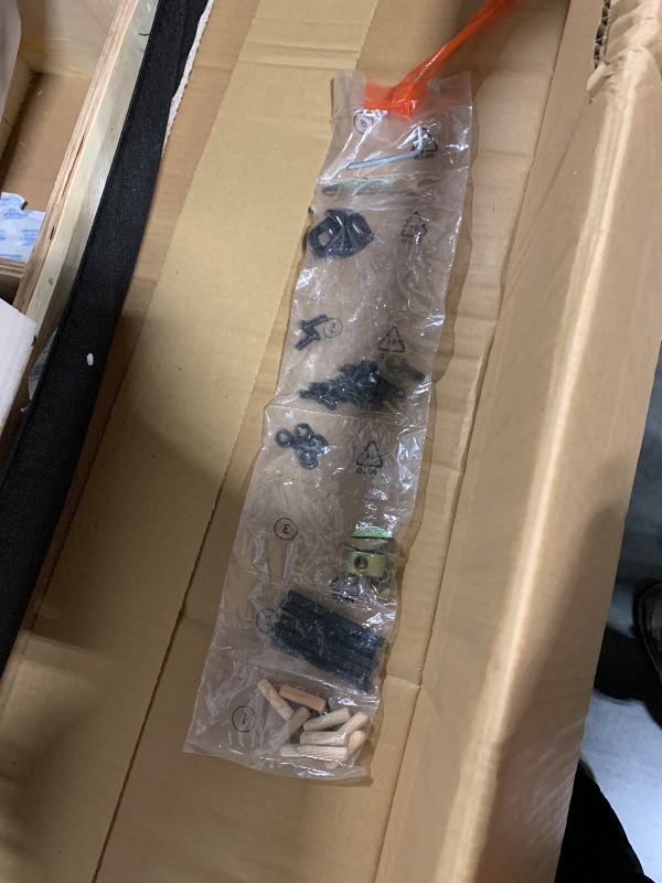 Photo 1 of ** missing instructions**
Christopher Knight Home Arden Minimalist Style Rectangular Loop Yarn Fabric Ottoman Bench, Rubberwood Frame, Entryway Bench, Living Room Sofa Extra Seat, End of Bed Footstool, Beige+Brown