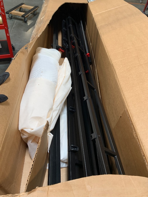 Photo 1 of ** missing instructions and hardware**
Amazon Basics Smart Box Spring Bed Base, 5-Inch Height Mattress Foundation, Tool-Free Easy Assembly, King, 79"L x 75.5"W x 5"H, White