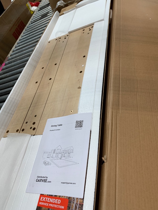 Photo 1 of ** different color (natural)**
Garvee Dining Table for 4-6, Dining Tables, Dining Room Table with 1.18" Thickened Tabletop, Rectangular Large Kitchen Dining Table, Dinner Table for Kitchen, Dining Room, Living Room, Brown
