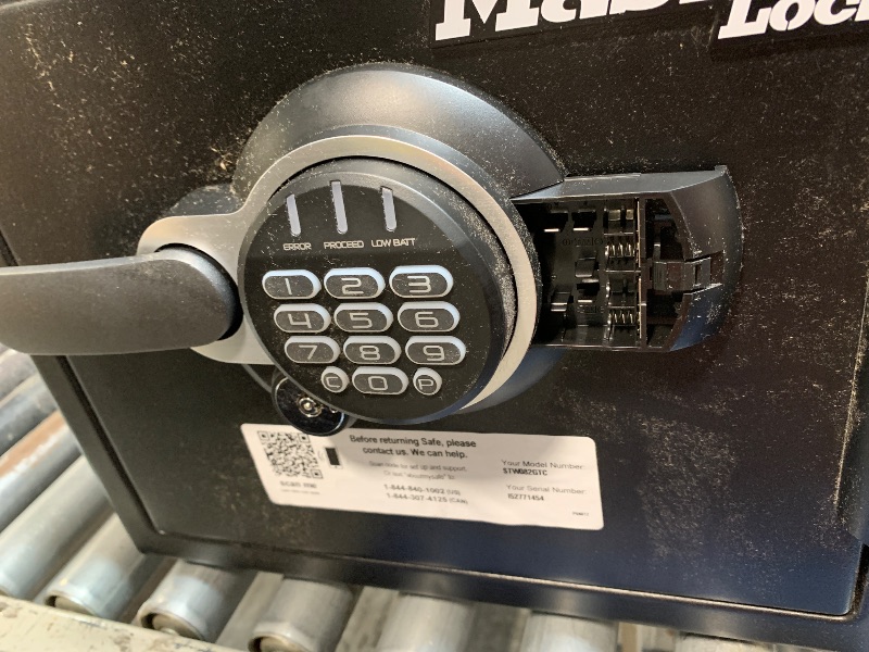 Photo 1 of ** unable to test**
Master Lock Black Premium Fireproof and Waterproof Safe with Digital Keypad, 0.82 cu-ft, STW082GTC