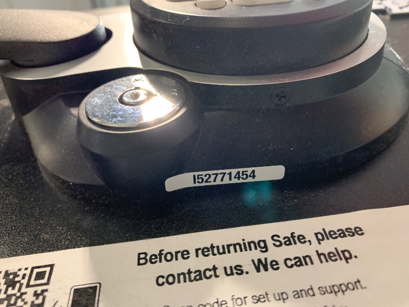 Photo 1 of ** unable to test**
Master Lock Black Premium Fireproof and Waterproof Safe with Digital Keypad, 0.82 cu-ft, STW082GTC