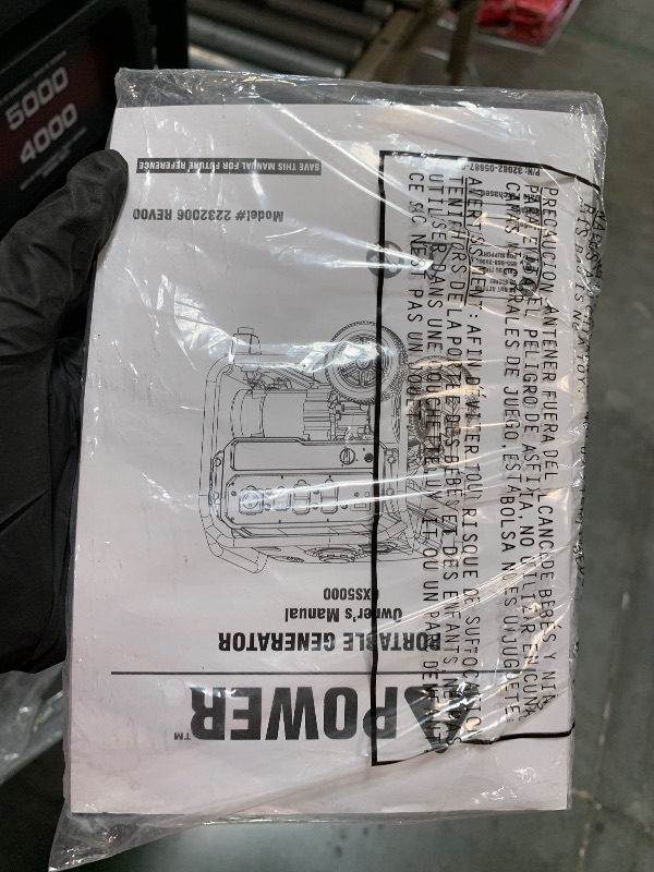 Photo 1 of ** unable to test without fuel**
A-iPower 5000-Watt Portable Generator Gas Powered, CO Sensor Shutdown, Heavy Duty Generators with 223cc OHV Engine For Jobsite, RV, Home Backup, Emergency (GXS5000)