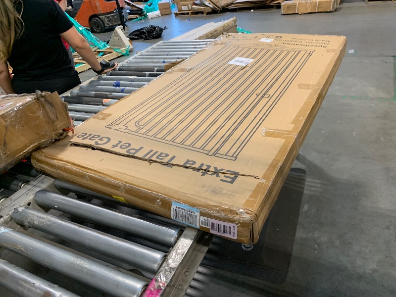 Photo 1 of ** MISSING HARDWARE*-*
57" Extra Tall Cat Gate for Doorway,29.5-43.3" Width, Extra Tall Baby Gate Tall Dog Gate Wide Baby Gate Safety,Narrow Auto-Close for Indoor Stairs, Doorways, and Kitchen