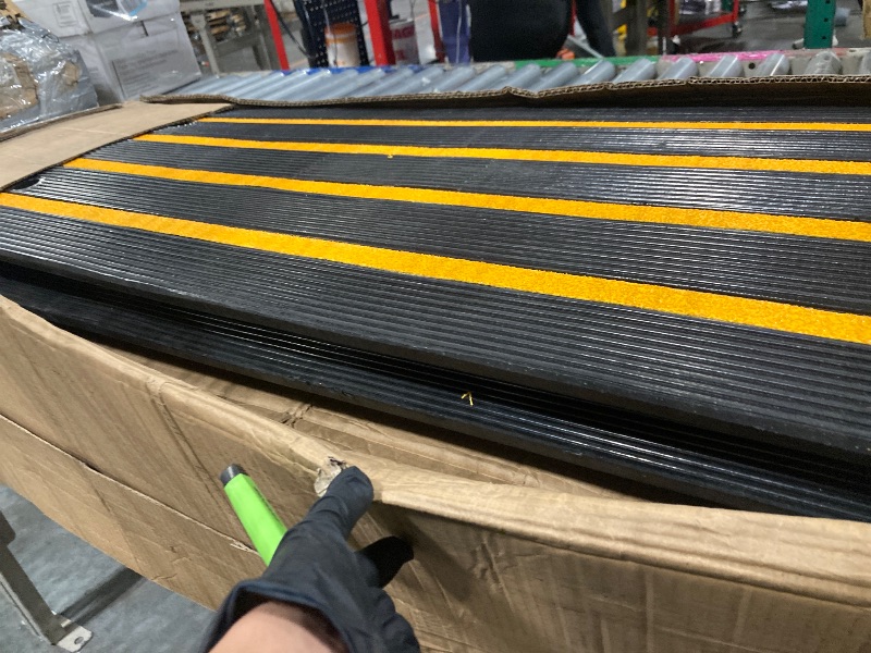 Photo 1 of ** missing hardware**
48" Car Driveway Rubber Curb Ramps, 2 Packs Heavy Duty Driveway Gutter Slope Ramp, Low Profile Design for Cars, Water Channel for Drainage, Curbside Bridge Ramp for Loading Dock Garage Sidewalk