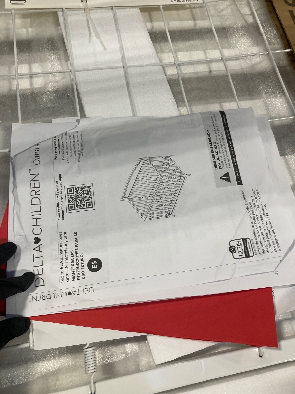 Photo 1 of **FACTORY SEALED** SOLD AS IS, NO REFUND/RETURN**
Delta Children Emery 4-in-1 Convertible Baby Crib - Greenguard Gold Certified, White