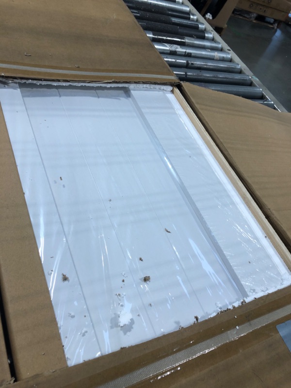 Photo 1 of *****BRAND NEW ITEM***** Bifold Barn Door 64" x 84", MDF Bi-Fold Sliding Closet Doors with Hardware Kit Included, Pre-Finished Easy Assembly, Water-Proof PVC Surface & Save Space, H-Frame, 72" Track for 4 Doors,White