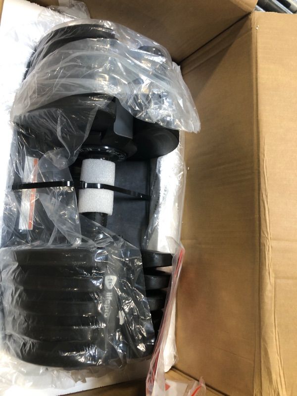 Photo 1 of ***** BRAND NEW ITEM ***** Lifepro Triform max Dumbbells Adjustable Weight, Compact Quick Dumbbells - Black