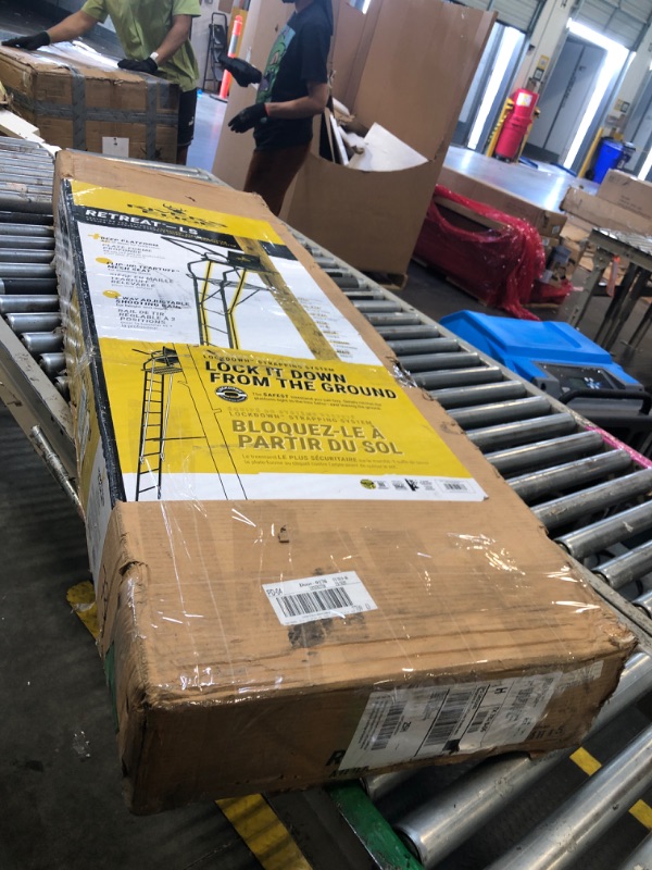 Photo 1 of ****** FACTORY SEALED**** Rivers Edge® Retreat™ LS 1-Man Ladder Stand, 17’11” Height, Lockdown™ Strapping System, Flip-Up TearTuff™ Mesh Seat, 27” Deep Platform, 2-Way Adjustable Shooting Rail, RE670