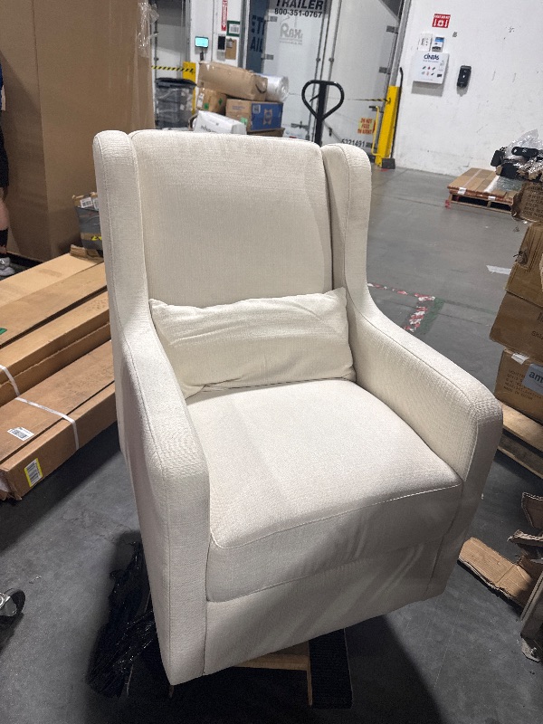 Photo 1 of **** A LTTLE DIRTY******** Carter's by daVinci Adrian 360° Swivel Glider Chair w/ Storage Ottoman - Water & Stain Resistant Rocking Chair Glider - GREENGUARD Gold & FSC Certified Glider Rocking Chair for Nursery & Living Room