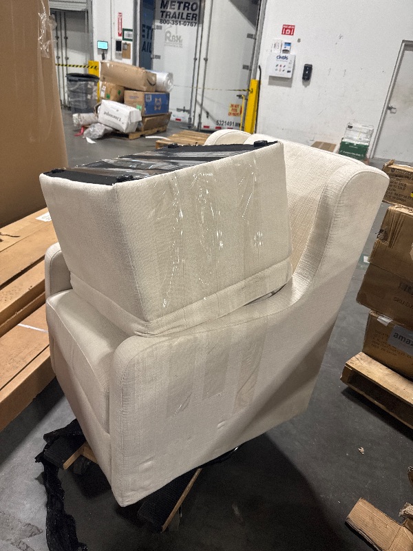 Photo 1 of **** A LTTLE DIRTY******** Carter's by daVinci Adrian 360° Swivel Glider Chair w/ Storage Ottoman - Water & Stain Resistant Rocking Chair Glider - GREENGUARD Gold & FSC Certified Glider Rocking Chair for Nursery & Living Room