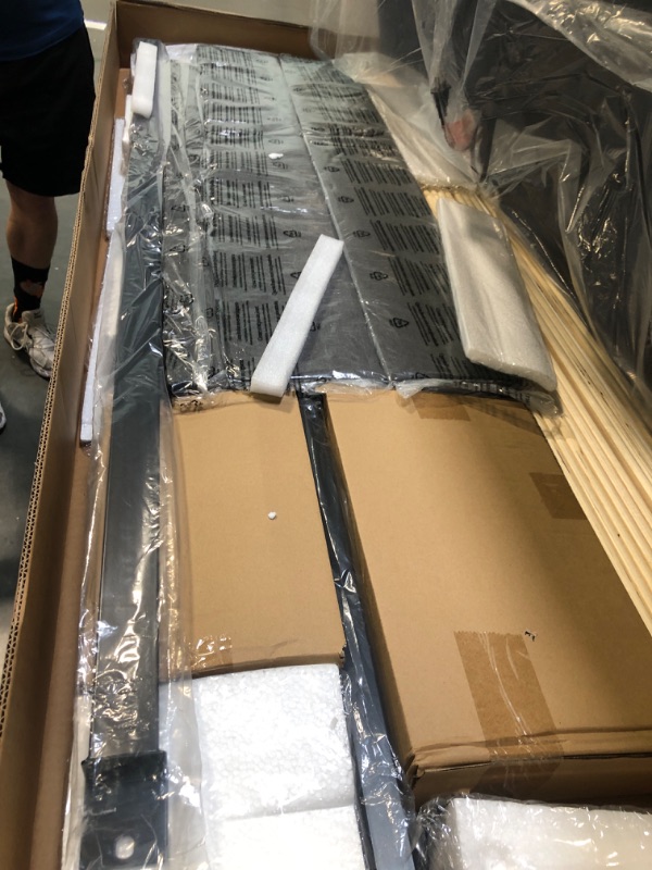 Photo 1 of ******BRAND NEW ITEM**** YITAHOME Queen Size Bed Frame, LED Bed Frame with Upholstered Adjustable Diamond Headboard, Platform Bed with USB Ports & Motion Sensor Light, Easy Assembly, No Box Spring Needed, Gray