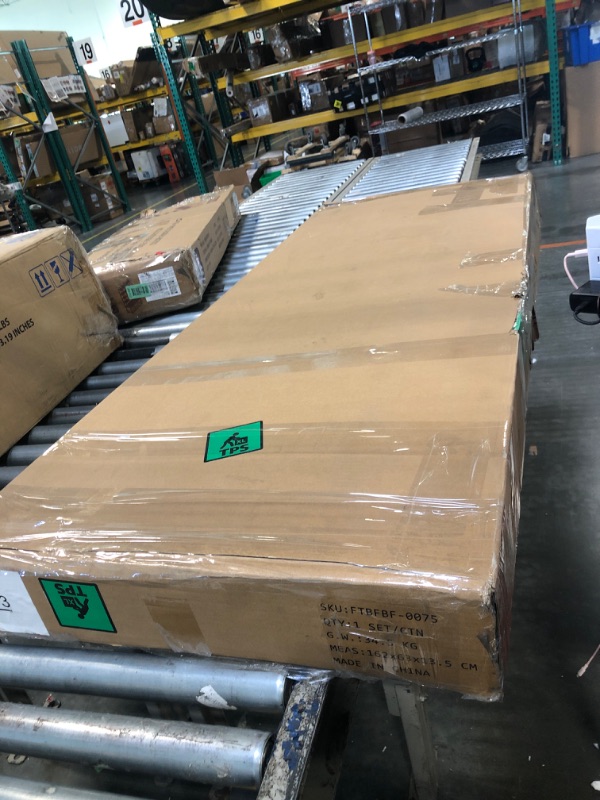 Photo 1 of ******BRAND NEW ITEM**** YITAHOME Queen Size Bed Frame, LED Bed Frame with Upholstered Adjustable Diamond Headboard, Platform Bed with USB Ports & Motion Sensor Light, Easy Assembly, No Box Spring Needed, Gray