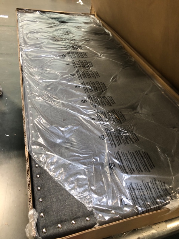 Photo 1 of ******BRAND NEW ITEM**** YITAHOME Queen Size Bed Frame, LED Bed Frame with Upholstered Adjustable Diamond Headboard, Platform Bed with USB Ports & Motion Sensor Light, Easy Assembly, No Box Spring Needed, Gray