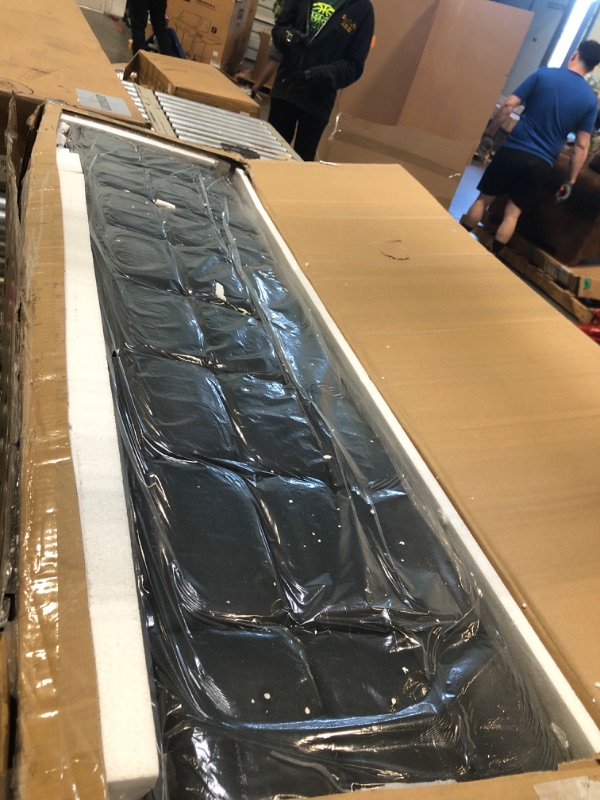 Photo 1 of ******BRAND NEW ITEM******** Rolanstar Bed Frame Full Size with Charging Station, Bookcase Headboard Bed with LED Light and Sliding Doors, Platform Bed with Wooden Slats, No Box Spring Needed, Noise Free, Black