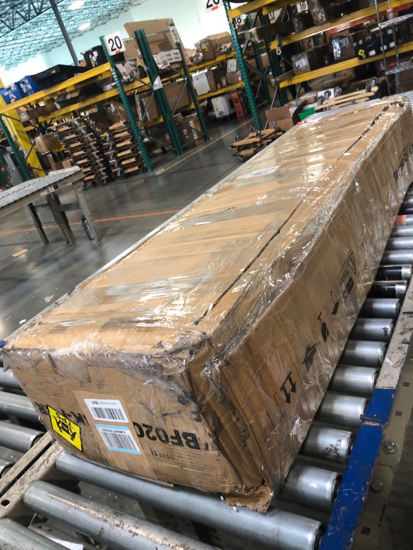 Photo 1 of ******BRAND NEW ITEM******** Rolanstar Bed Frame Full Size with Charging Station, Bookcase Headboard Bed with LED Light and Sliding Doors, Platform Bed with Wooden Slats, No Box Spring Needed, Noise Free, Black