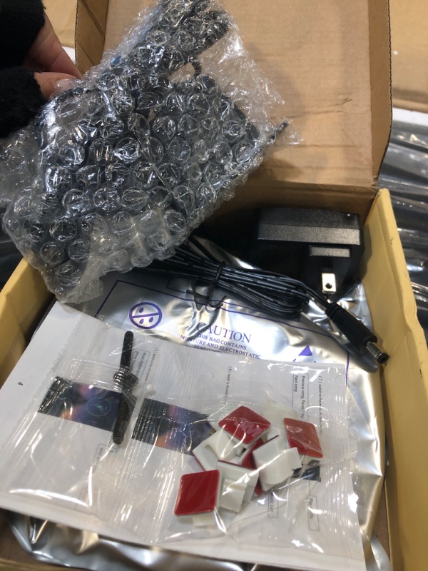 Photo 1 of ******BRAND NEW ITEM******** Rolanstar Bed Frame Full Size with Charging Station, Bookcase Headboard Bed with LED Light and Sliding Doors, Platform Bed with Wooden Slats, No Box Spring Needed, Noise Free, Black