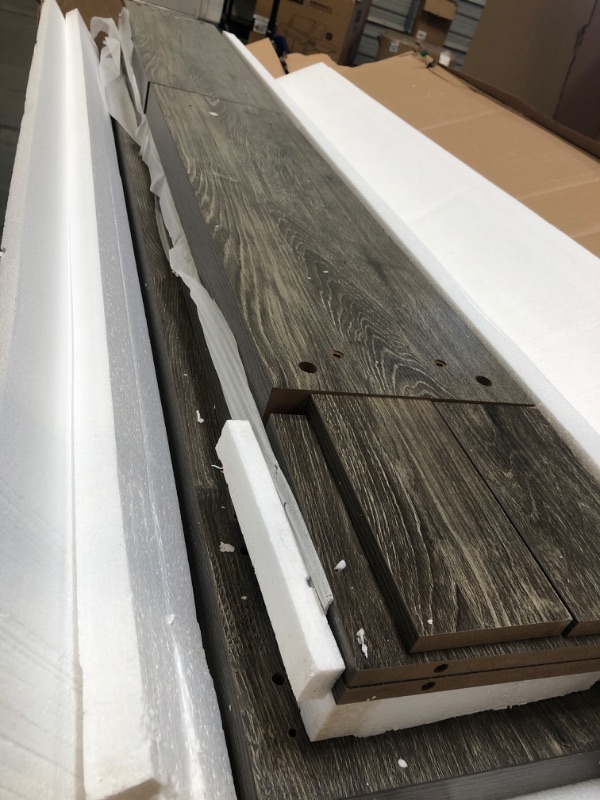 Photo 1 of *****BRAND NEW ITEM****** LITTLE TREE 70.9-Inch Long Entryway Table, Farmhouse Sofa Console Table for Living Room, Entryway, Hallway, Grey