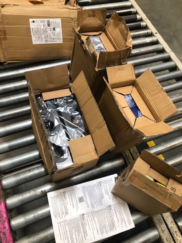 Photo 1 of ******BRAND  NEW ITEM****** Amazon Basics Neoprene Dumbbell Hand Weights, Rack with 3 Pairs (5, 10, and 15 Pounds), Green/Blue/Grey