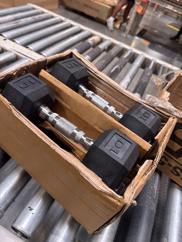 Photo 1 of *****BRAND NEW ITEM***** CAP Barbell 50lb Coated Hex Dumbbells, 10x2 15x2, Part of 150lb Set