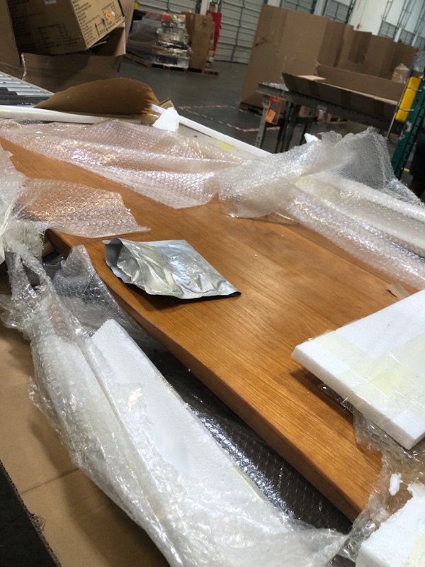 Photo 1 of *****SIMILAR COLOR***** jmzx store Solid Wood and Metal Modern Industrial 55 inch Wide Home Office Desk, Writing Table, Workstation, Perfect Table for Your workspace Study Table Furniture in Rustic Natural Aged Brown