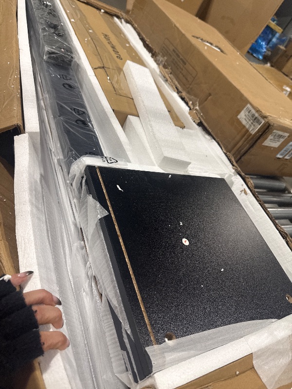 Photo 1 of ****BRAND NEW ITEM**** Rolanstar TV Stand with Mount and Power Outlet 59.1", Swivel TV Stand Mount for 32/45/55/60/65/70 inch TVs, Height Adjustable Modern Entertainment Center with Storage & LED Lights, Black TV Table