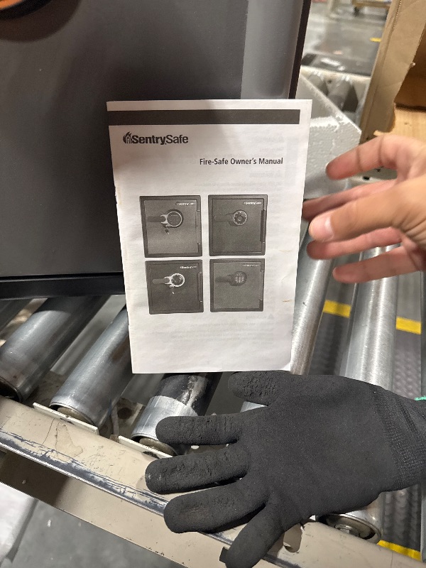 Photo 1 of *******OPENING CODE 41827 ******* VERY USED***** SentrySafe Black Fireproof Safe with Digital Push Button Keypad, Home Safe For Money, Documents, and other Valuables, 1.23 Cubic Feet, SF123ES