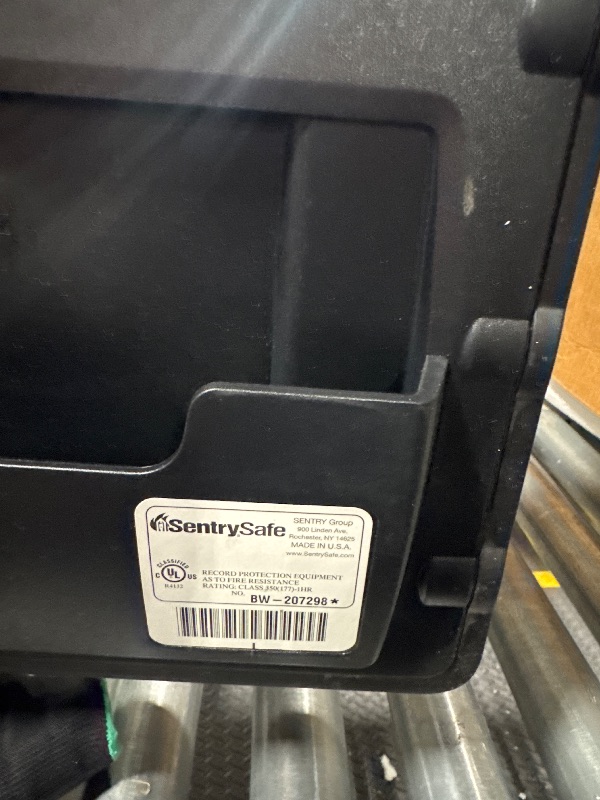 Photo 1 of *******OPENING CODE 41827 ******* VERY USED***** SentrySafe Black Fireproof Safe with Digital Push Button Keypad, Home Safe For Money, Documents, and other Valuables, 1.23 Cubic Feet, SF123ES