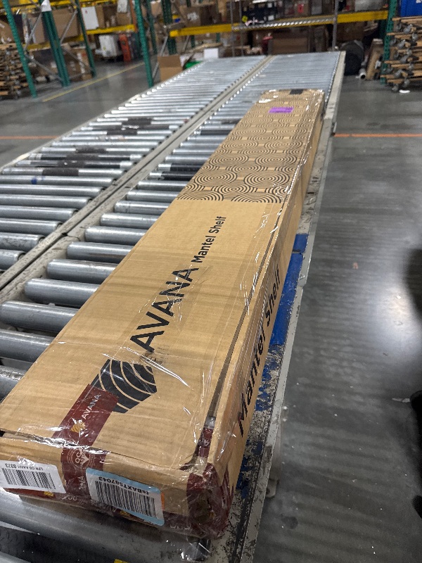 Photo 1 of ****BRAND NEW ITEM***** Avana Fireplace Mantle - Natural Wood - Mounted for Over Fireplace - Handcrafted - Rustic Natural, 60 X 8 X 3