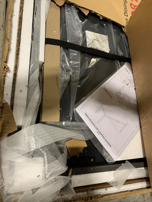 Photo 1 of *** JUST THE DINNING TABLE*** Zevemomo 6-Piece Wooden Dining Table Set, Dining Table Set for 6, Including 1 Dining Table, Dining Table, Table Set for Dining Room & Kitchen, Walnut *** JUST THE DINNING TABLE***