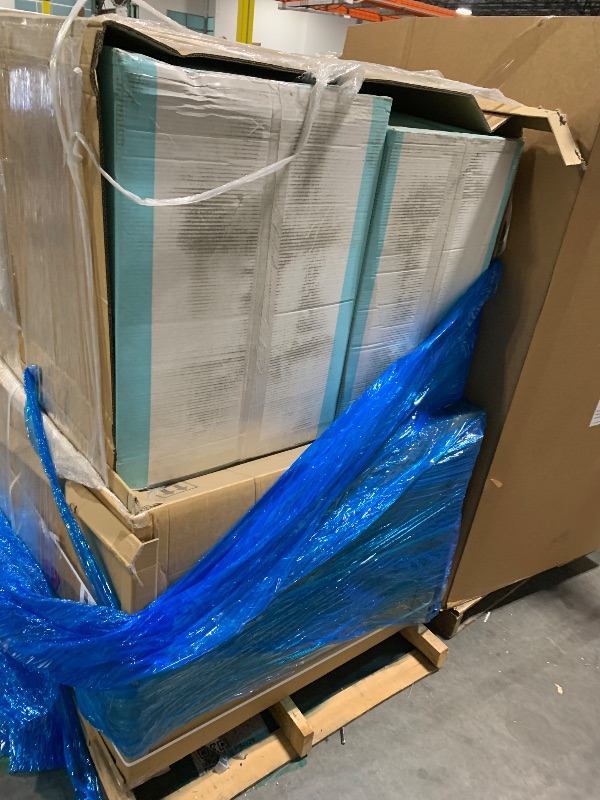 Photo 1 of ***2 POOL*** EVAJOY 32ft x 16ft x 52in Metal Frame Swimming Pool Set, Rectangular Above Ground Pool Cover with Sand Filter Pump, Pool Ladder, Ground Cloth for Backyard, Garden, PVC, Blue (2 Sets) *** FACTORY SEALED***