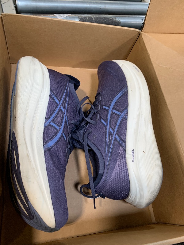 Photo 1 of ****VERY USED****ASICS Men's Gel-Nimbus 27 Running Shoe, 10.5, Indigo Fog/Denim Blue