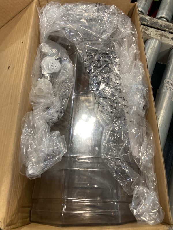 Photo 1 of **MISSING SPOUTS** Lifewit 1 Gallon Drink Dispensers for Parties 2 Pcs (in 1 Package), 4L Plastic Beverage Containers with Stand for Juice/Tea/Soda/Water, Clear Ice Lemonade Dispensers with Lid & Leak-proof Spigot