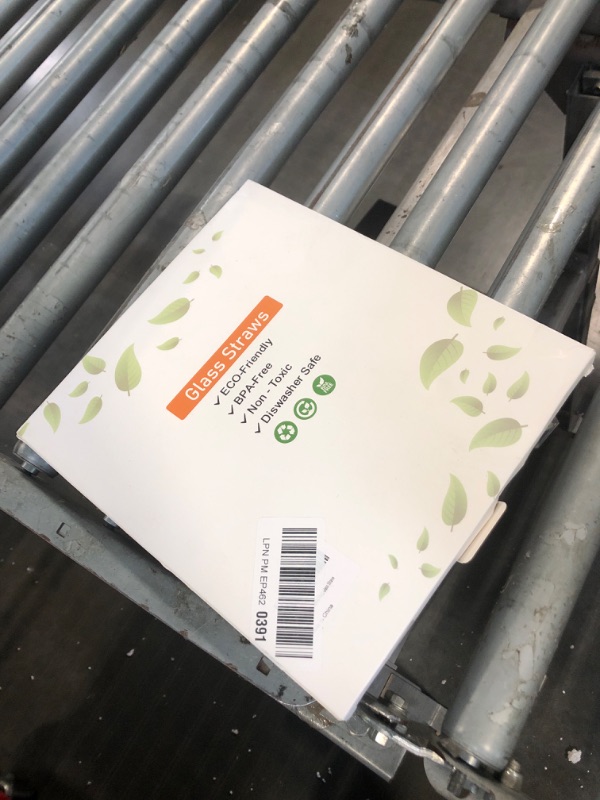 Photo 1 of ***ONLY 4 STRAWS*** 10 Pcs Reusable Colorful Bent Glass Straws,Size 9''x10mm and 6''x10mm Cute Short Glass Straws Shatter Resistant with 2 Cleaner Brush for Beverages,Coffee,Juice,Cocktail,Teas