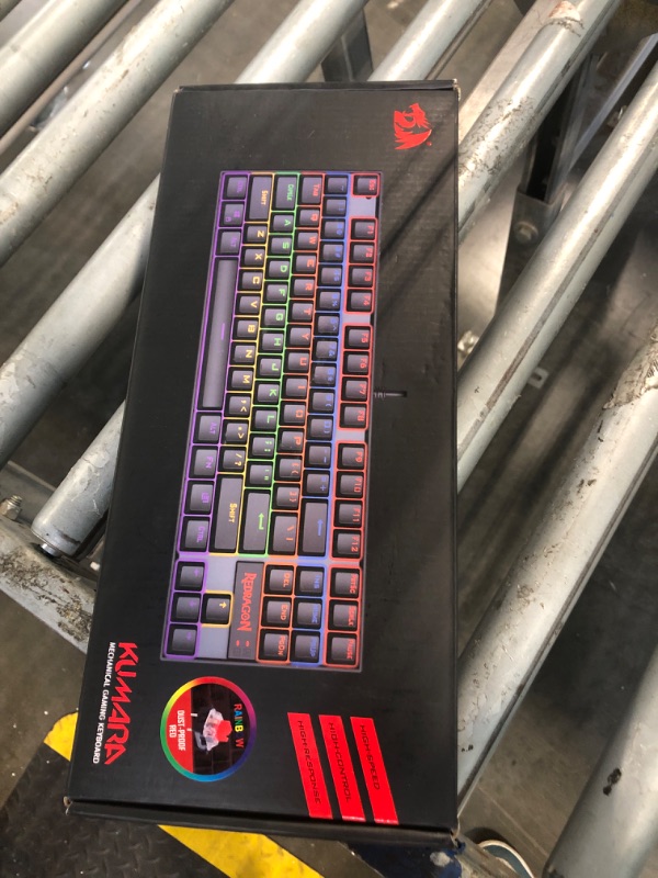 Photo 1 of Redragon K552 Mechanical Gaming Keyboard, 87-Key Compact, LED Gaming Keyboard with Red Switches, Anti-Ghosting, Metal Frame for PC Gaming & Typing, Beginner-Friendly (Black)