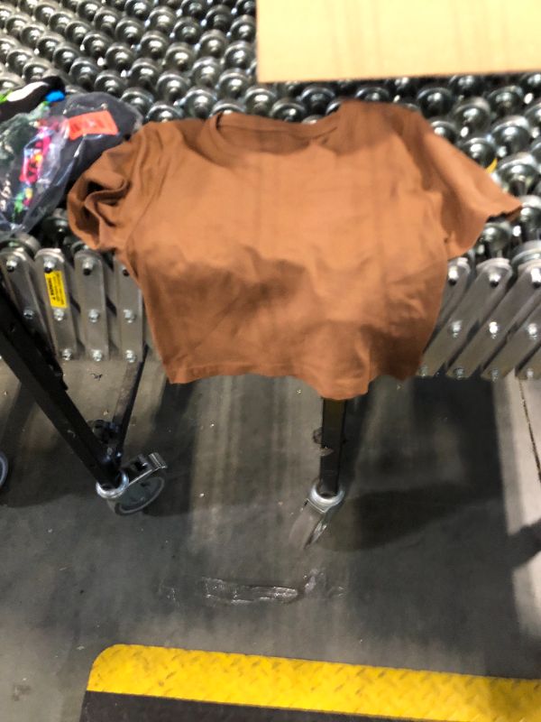 Photo 1 of ***ONLY 1 TOP*****OQQ Women's 3 Piece Crop Tops Crew Neck Shorts Sleeve Stretch Fitted Shirts Crop Tops Black Coffee White