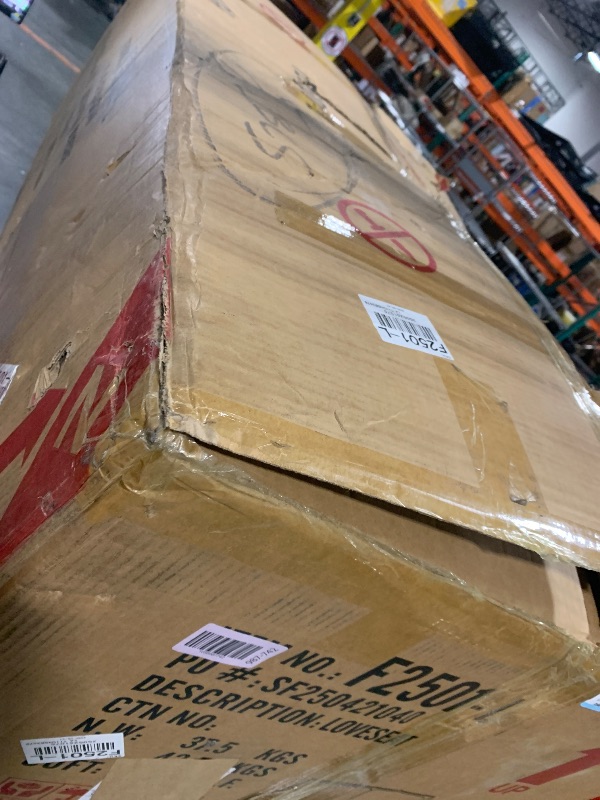 Photo 1 of ***LOVE SEAT ONLY*** GlasFlength Couches Sofa for Living Room Set 3 Piece Modern Leather Decor and Loveseat Set with Arms and Nailhead, Includes Loveseat Couch and Armchair