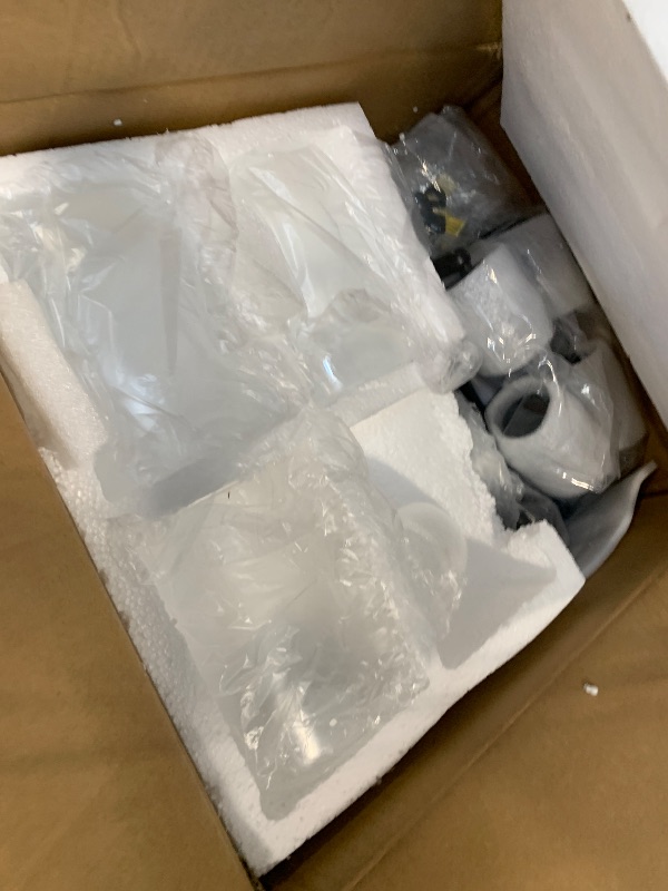 Photo 1 of ****missing pieces****vivihobb Dimmable 4 Light Plug in Ceiling Light,Modern Black Plug in Track Lighting Kit with 16.5' Extra-Long Cord,Clear Glass Shade,Flexibly Rotatable Light Head,Industrial Farmhouse Style