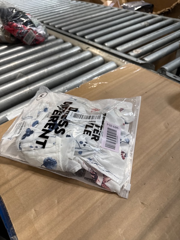 Photo 1 of ** STOCK PHOTO SIMILAR NOT EXACT**Spriolim Floral Shirt for Women Fashion Ruffle Blouse Long Sleeve Loose Chiffon Tops White, Medium