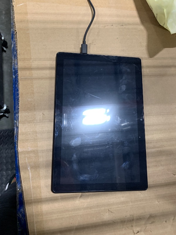 Photo 1 of **MISSING CHARGER** YQSAVIOR Tablet,10.1" Android Tablet with MTK Octa-core Processor 10GB ?4GB+6GB Expand? RAM 64GB ROM+1TB Expandable Computer Tablets PC, IPS 1280 * 800 Screen, 2+8MP Dual Camera, WiFi, BT, Black