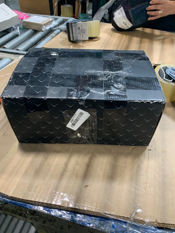 Photo 1 of **MISSING THE BLACK COVER FOR THE NECK OF THE FAUCET** Black Bathroom Vessel Faucet Round Waterfall Spout Single Handle One Hole Vanity Basin Sink Lavatory Brass Creative Hollowed Tall Body Design Farmhouse Deck Mount