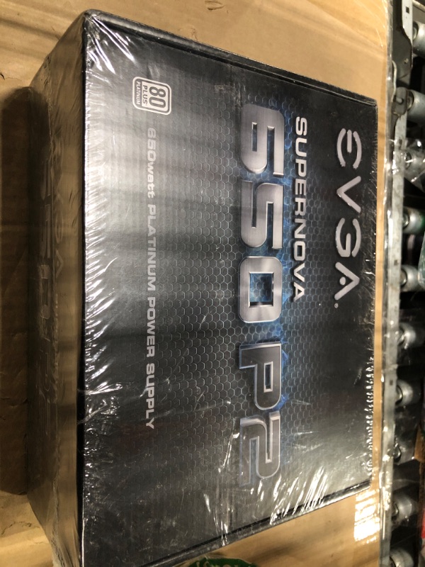 Photo 1 of factory sealed********** EVGA 220-P2-0650-X1 SuperNOVA 650 P2, 80+ PLATINUM 650W , Fully Modular , EVGA ECO Mode, 10 Year Warranty , Includes FREE Power On Self Tester, Power Supply ,Black