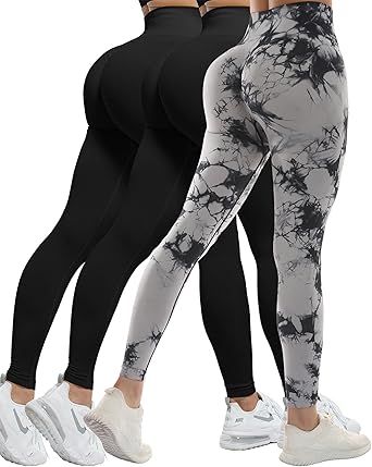 Photo 1 of ***MISSING ONE BLACK***
CHRLEISURE Workout Leggings Sets for Women, Gym Scrunch Butt Butt Lifting Seamless Leggings 3 Piece
