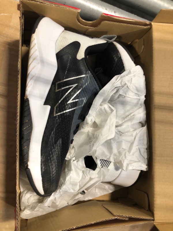 Photo 1 of ***DIRTY****New Balance Kid's Rave Run V2 Lace-up Sneaker, Black/White, 1 X-Wide Little Kid