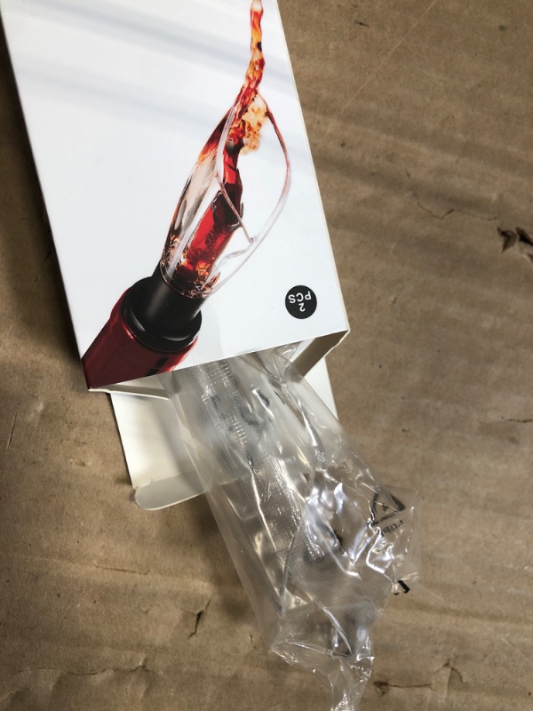 Photo 1 of ***INCOMPLETE***Uinxan 2-Pack Wine Aerator & Pourer - Improves Taste & Aroma, Premium Aerating Pourer & Decanter Spout, No Drip, Gifts for Wine Lovers